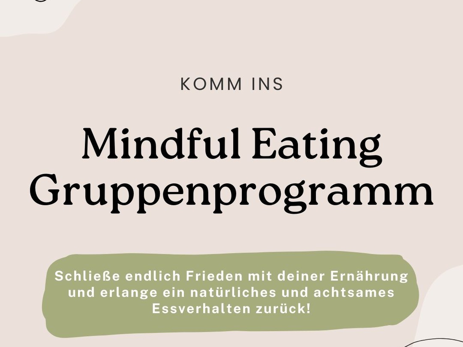 Mindful Eating - Gruppenprogramm